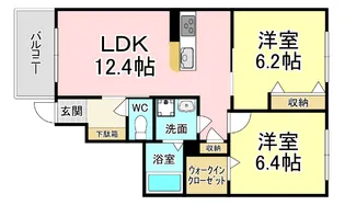 アトリエール【1階】の間取り