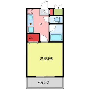 ハイムコスモス【1階】の間取り