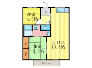 ファミ-ユ西条【2階】の間取り