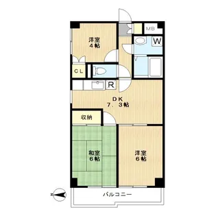 コウヤビル【2階】の間取り