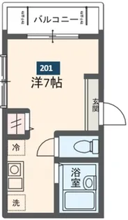 メルディア平井7丁目【2階】の間取り