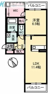 レフィナード平和通り【2階】の間取り
