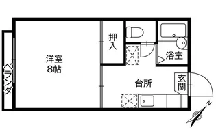 ハイツ誠【1階】の間取り