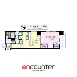 本芝ビル【8階】の間取り