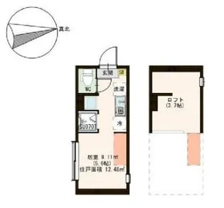 ミカシータ亀戸【2階】の間取り