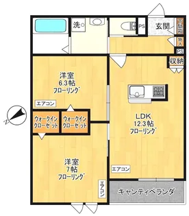 ゲートフロント【2階】の間取り