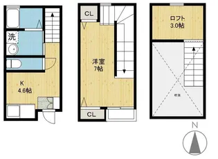 パークサイド駅南【1階】の間取り