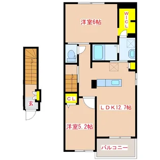 フランフルール【2階】の間取り