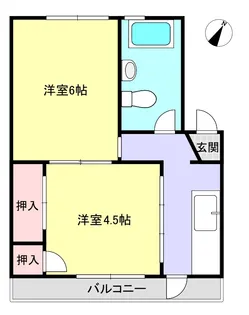 メゾン城南【2階】の間取り