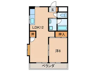 サウスヒルイケダ【1階】の間取り
