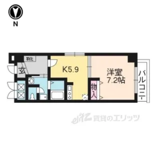 テルマーノ西洞院【2階】の間取り