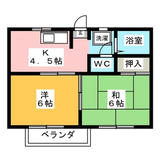 タウニー桂【2階】の間取り