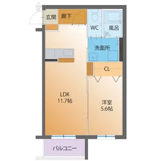 ハートフルM【2階】の間取り