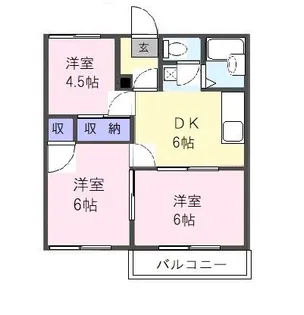トラッドハウスB【2階】の間取り
