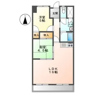 コーポ11【8階】の間取り