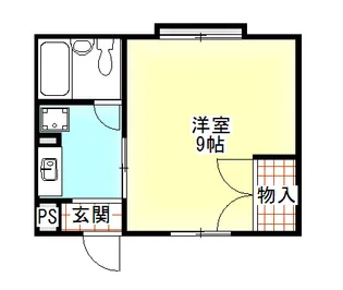 丸石ハイツ【1階】の間取り