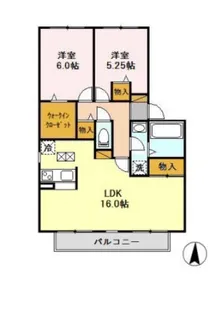 コートエスペランサ【1階】の間取り