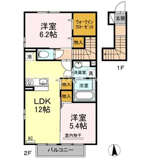 花笑み荘【2階】の間取り