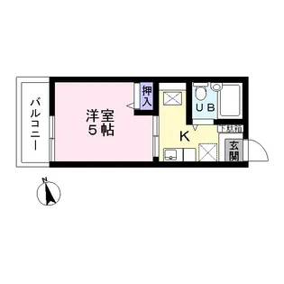 シティハイム千代田【1階】の間取り