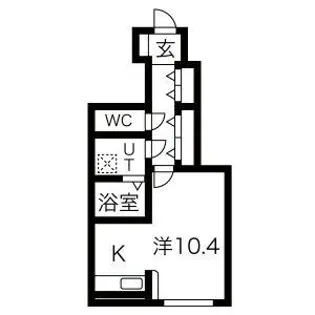 ヴィルヌーヴI、II【1階】の間取り
