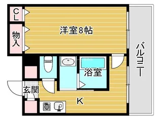プロムナード都島【6階】の間取り