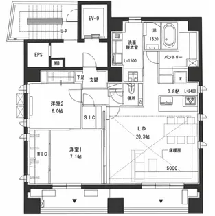 下北MK【5階】の間取り