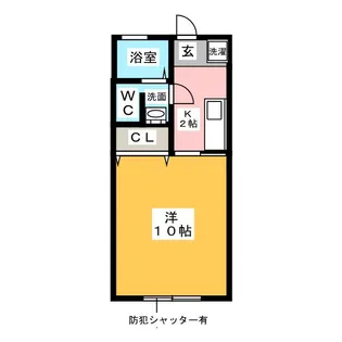 上豊田コーポ加知II【1階】の間取り
