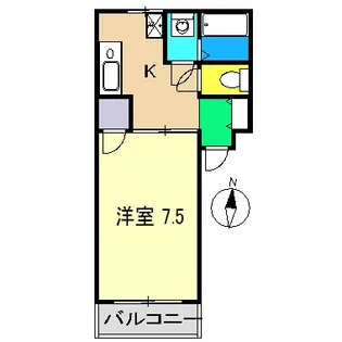 吉本ハイツ(立田)【4階】の間取り