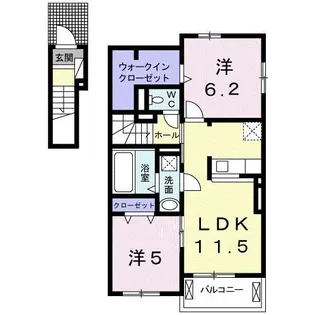 レスポアール本庄【2階】の間取り