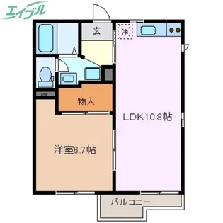 グリーンパーク【1階】の間取り