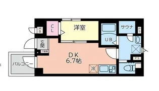 b CASA品川【1階】の間取り