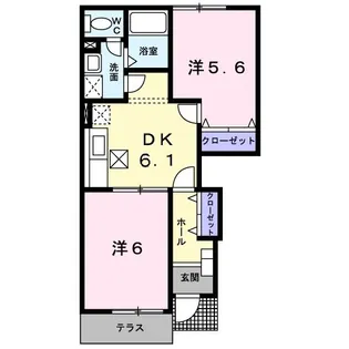 フューチャー コート B【1階】の間取り