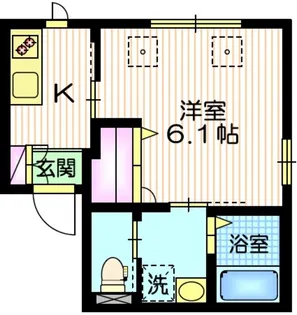 ミッドヒル恵比寿【2階】の間取り