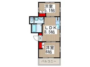 マンションベル【3階】の間取り