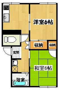 プレジール北久里浜【1階】の間取り