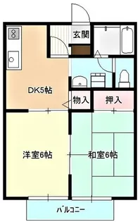 ファミーユ八分字【1階】の間取り