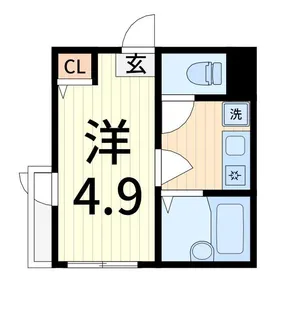エイビィ五反野【1階】の間取り