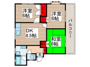 メゾン早川【1階】の間取り