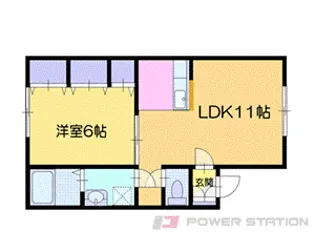 アイビーコート【1階】の間取り
