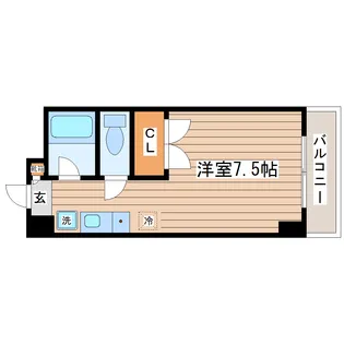 ケープロイヤル【5階】の間取り
