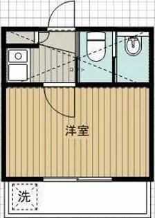 レオパレス戸井【2階】の間取り