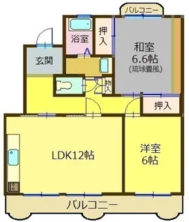 サンハイツ諏訪前2【2階】の間取り