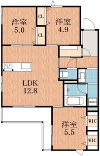 フィールドコート住吉【3階】の間取り