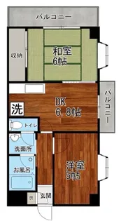 ヴェールボワデリ【2階】の間取り