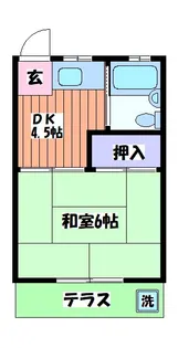 第一落合荘【1階】の間取り