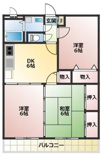 グリーンヒル新城【3階】の間取り