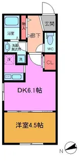 ベリエ市川真間【3階】の間取り