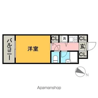 ダイナコート平尾山荘通り【8階】の間取り