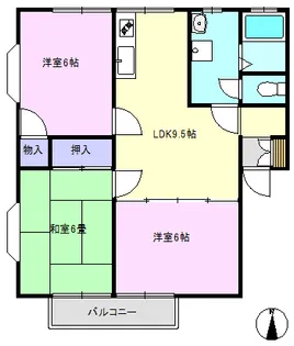 アーバンハイムソアラI【1階】の間取り