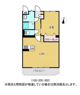 カメリア咲田【2階】の間取り